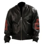 8 Ball Men’s Original David Puddy – Seinfeld Black Bomber Real Leather Jacket