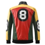 Men's The Original David Puddy - Seinfeld 8 Ball Red Leather Jacket