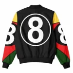 8 Ball Women’s 90s Black Vintage Bomber Polyester Jacket