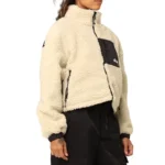 8 Ball Women’s Stussy Reversible Sherpa Off -White and Black Jacket