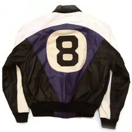 Eight Ball Men's Michael Hoban Purple Leather Jacket