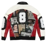 Eight Ball Narco Red Varsity Polyester Jacket For Men's