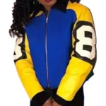 Eight Ball Salt N Pepa 90s Rap Hip Hop Women's Blue Bomber Jacket