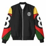 Eight Ball Women's 90s Black Vintage Bomber Polyester Jacket