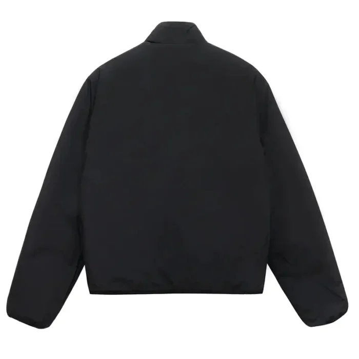 Men's Stussy 8 Ball Sherpa Reversible Orange & Black Jacket