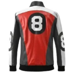 Men’s The Original David Puddy – Seinfeld 8 Ball Tri Color Leather Jacket