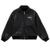 Supreme AW19 Martin Wong Black Eight Ball Men's Real Leather Jacket