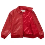 Supreme AW19 Martin Wong Red Eight Ball Men's Genuine Leather Jacket