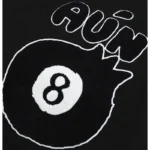 Timcomix Men's 8 Ball Black & White Varsity Leather Jacket