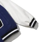 Timcomix Men's 8 Ball Blue Varsity Real Leather Jacket