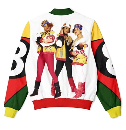 Unisex 8 Ball Salt N Pepa White Varsity Polyester Jacket