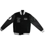 Women's 8 Ball Essential Hustler’s Black Varsity Wool with Leather Jacket