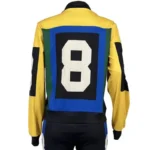 Women's 8 Ball Salt N Pepa 90s Rap Hip Hop Blue and Yellow Bomber Polyester Jacket
