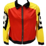 Women's 8 Ball Salt N Pepa 90s Rap Hip Hop Red and Yellow Bomber Polyester Jacket