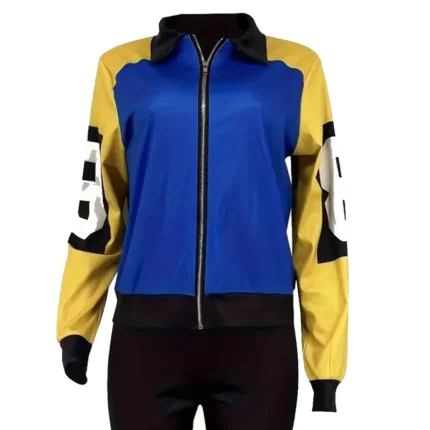 Women's Eight Ball Salt N Pepa 90s Rap Hip Hop Blue Bomber Jacket